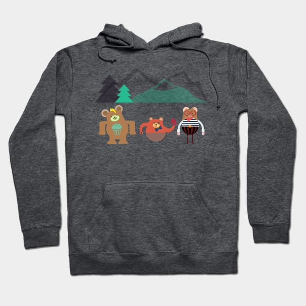 three little bears Hoodie by Beni-Shoga-Ink